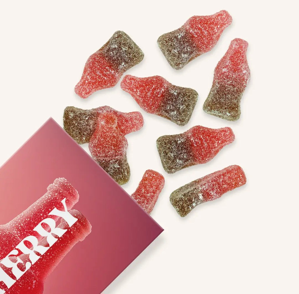 Cherry Fizz Gummies, Chewy Candies, All natural