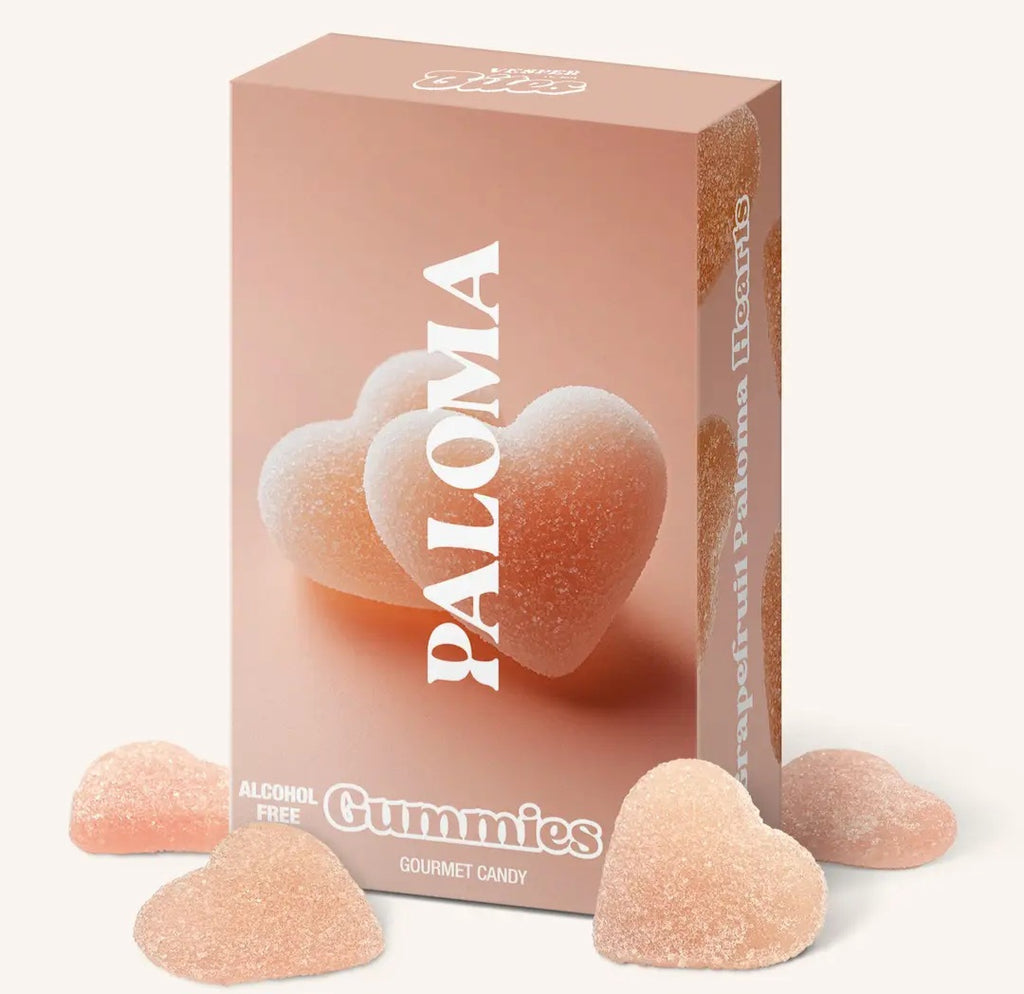 Paloma Heart Gummies, Chewy Candies, Alcohol-Free