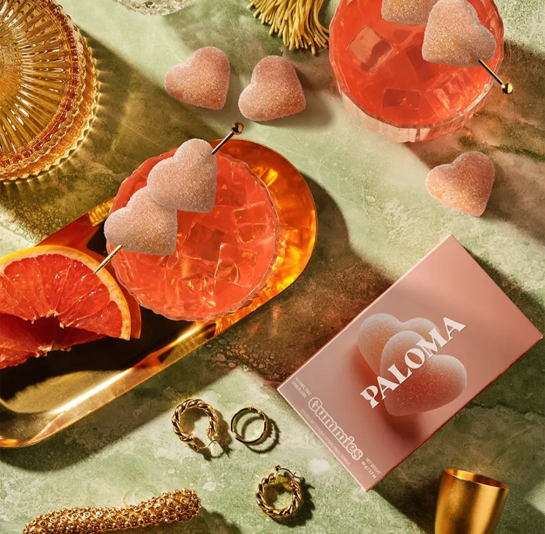 Paloma Heart Gummies, Chewy Candies, Alcohol-Free