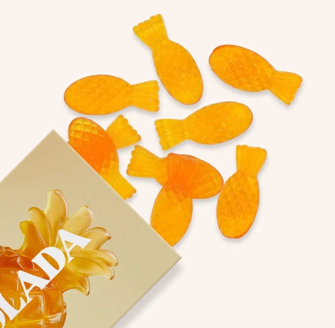 Pina Colada Gummies, Chewy Candies, All natural