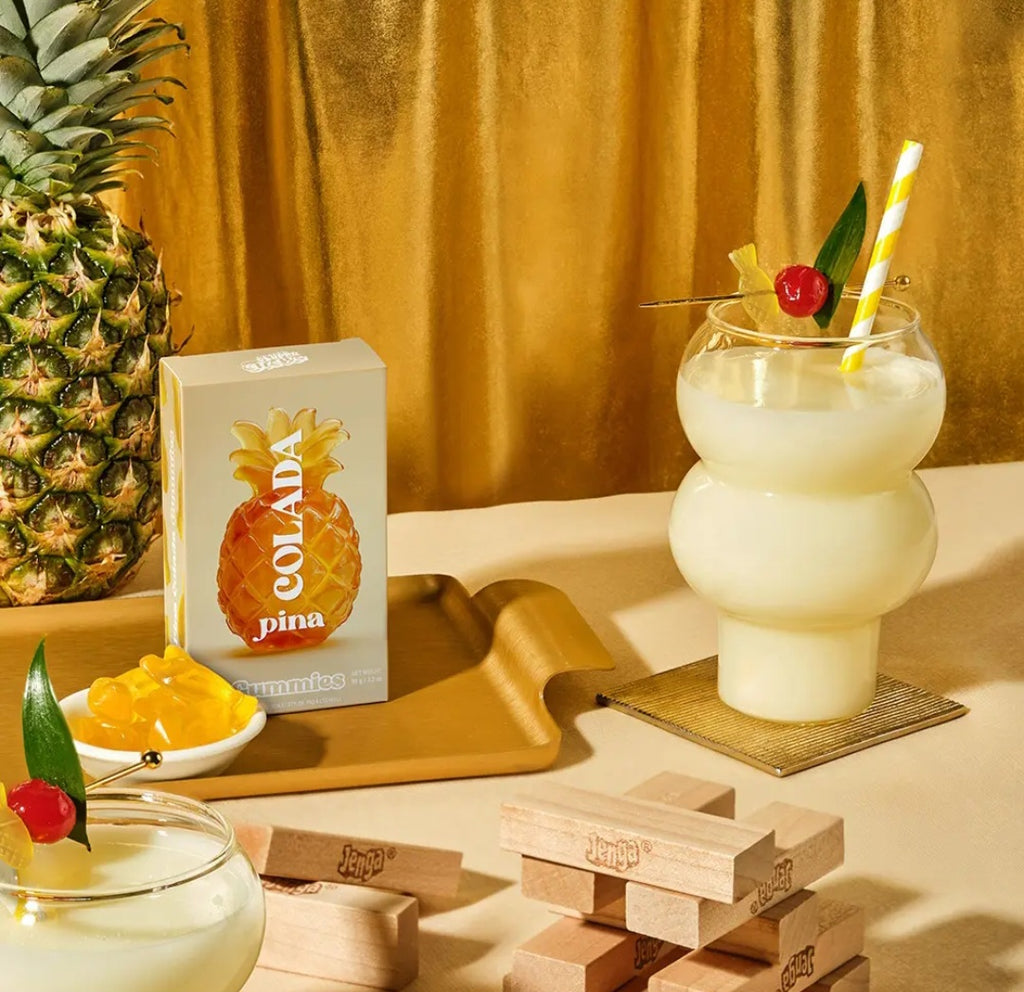 Pina Colada Gummies, Chewy Candies, All natural