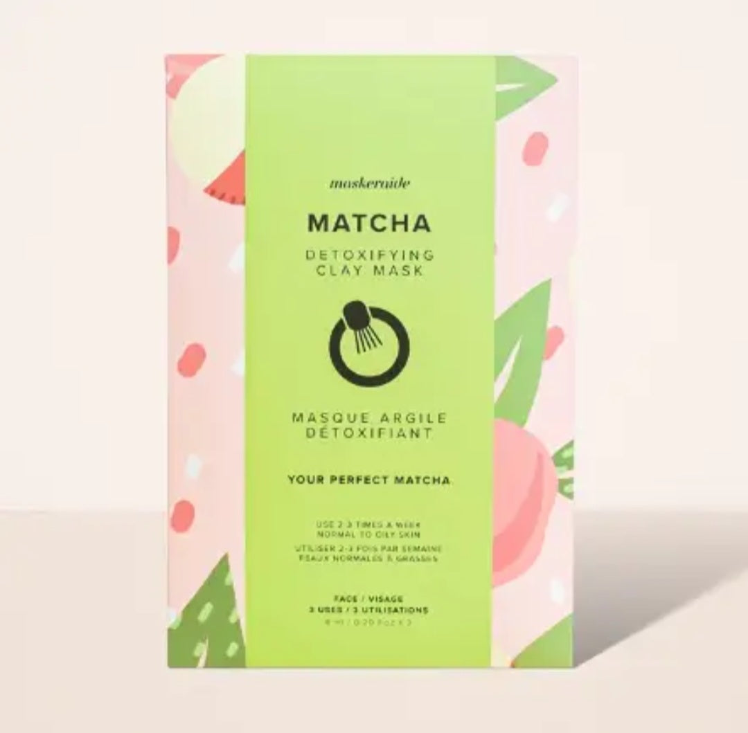 Matcha Detoxifying Clay Mask | Sleeve 3pk
