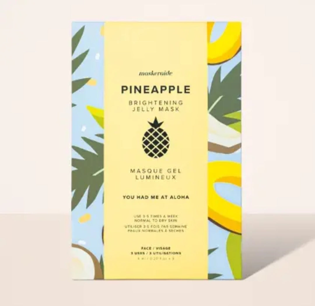 Pineapple Brightening Jelly Mask | Sleeve 3pk