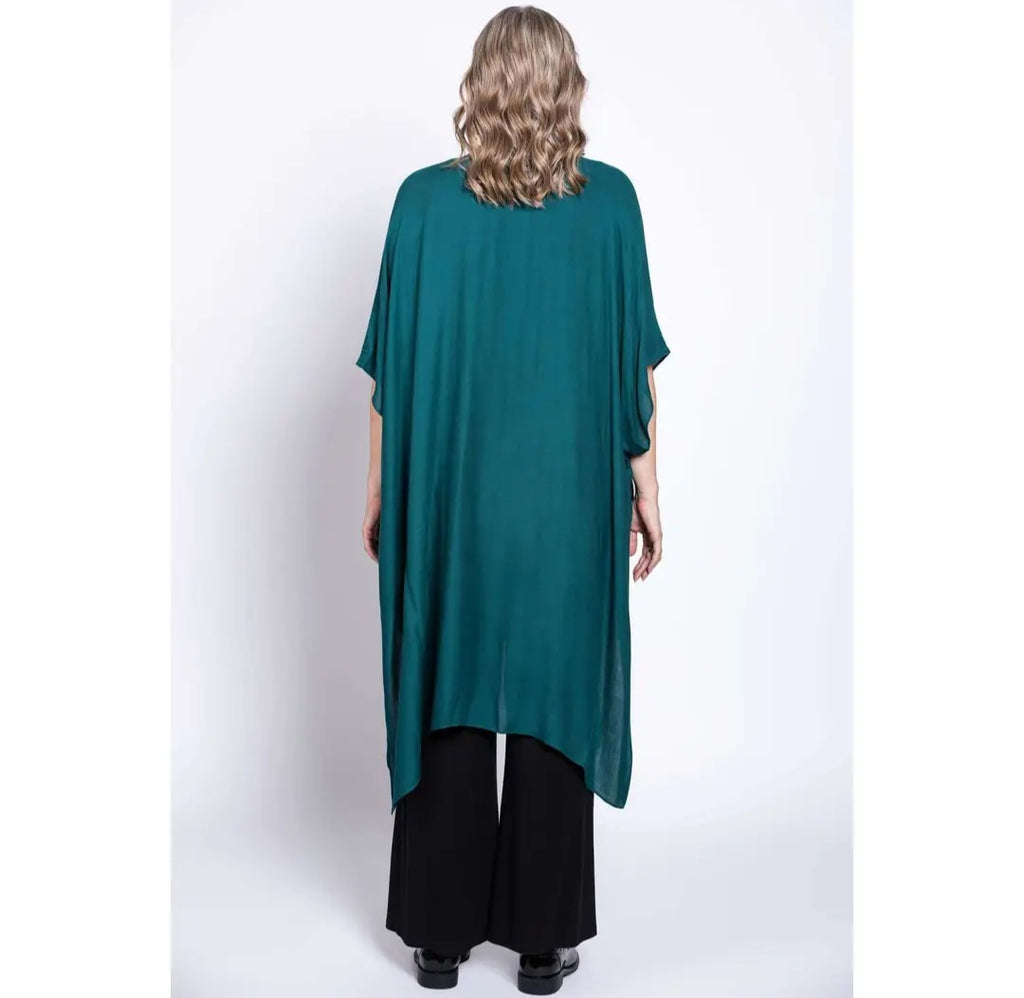Darcy, Deep Teal, One Size: One size