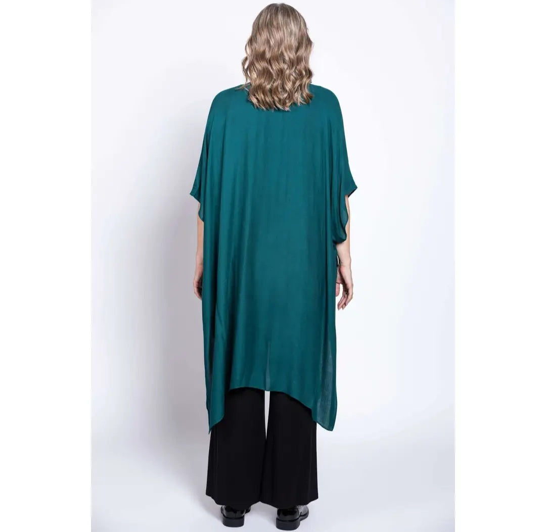 Darcy, Deep Teal, One Size: One size
