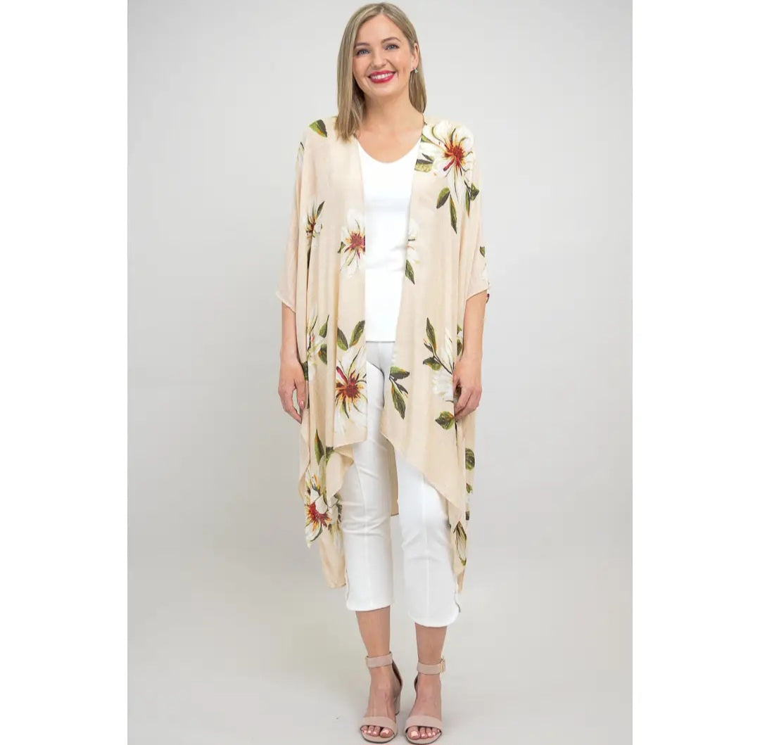 Darcy, Sand Floral, One Size: One Size