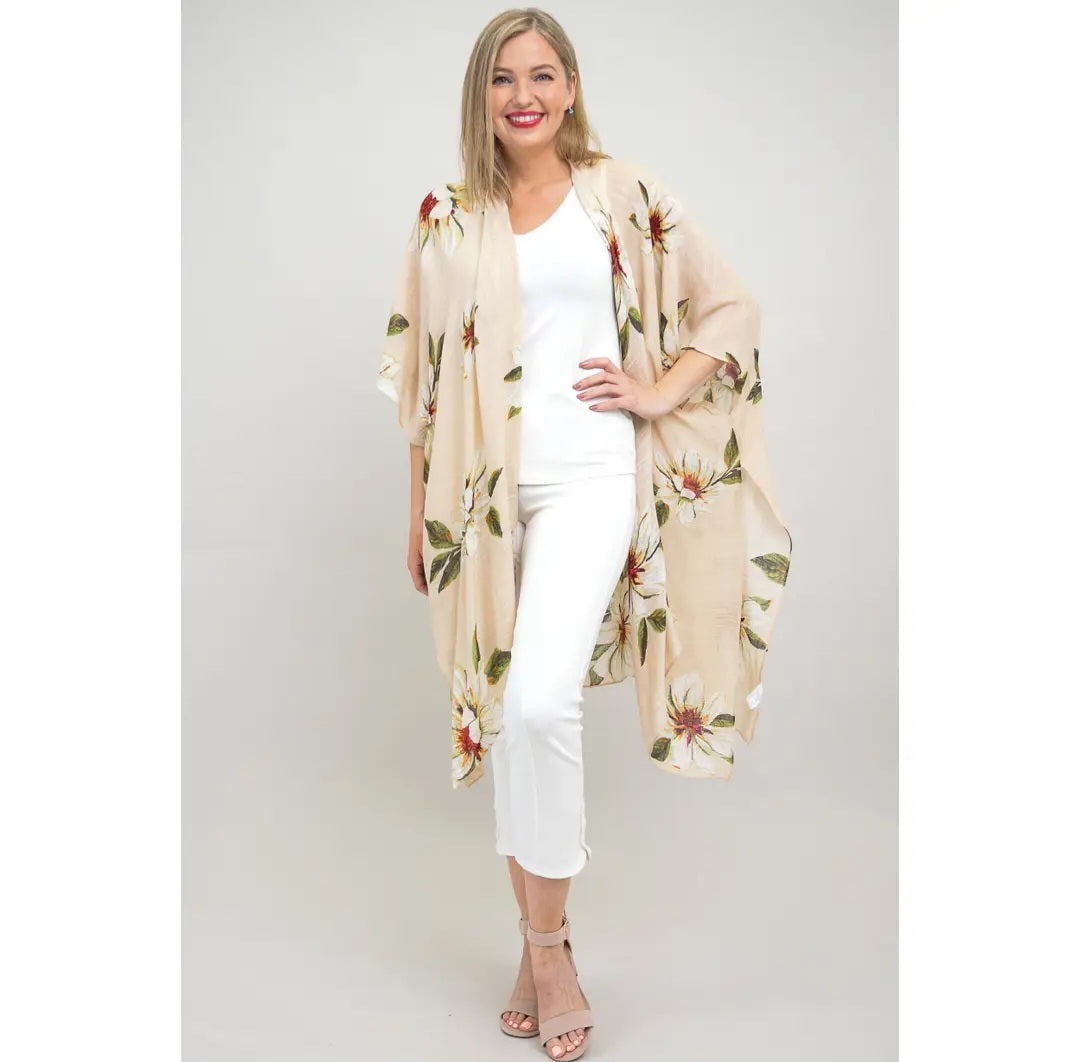 Darcy, Sand Floral, One Size: One Size