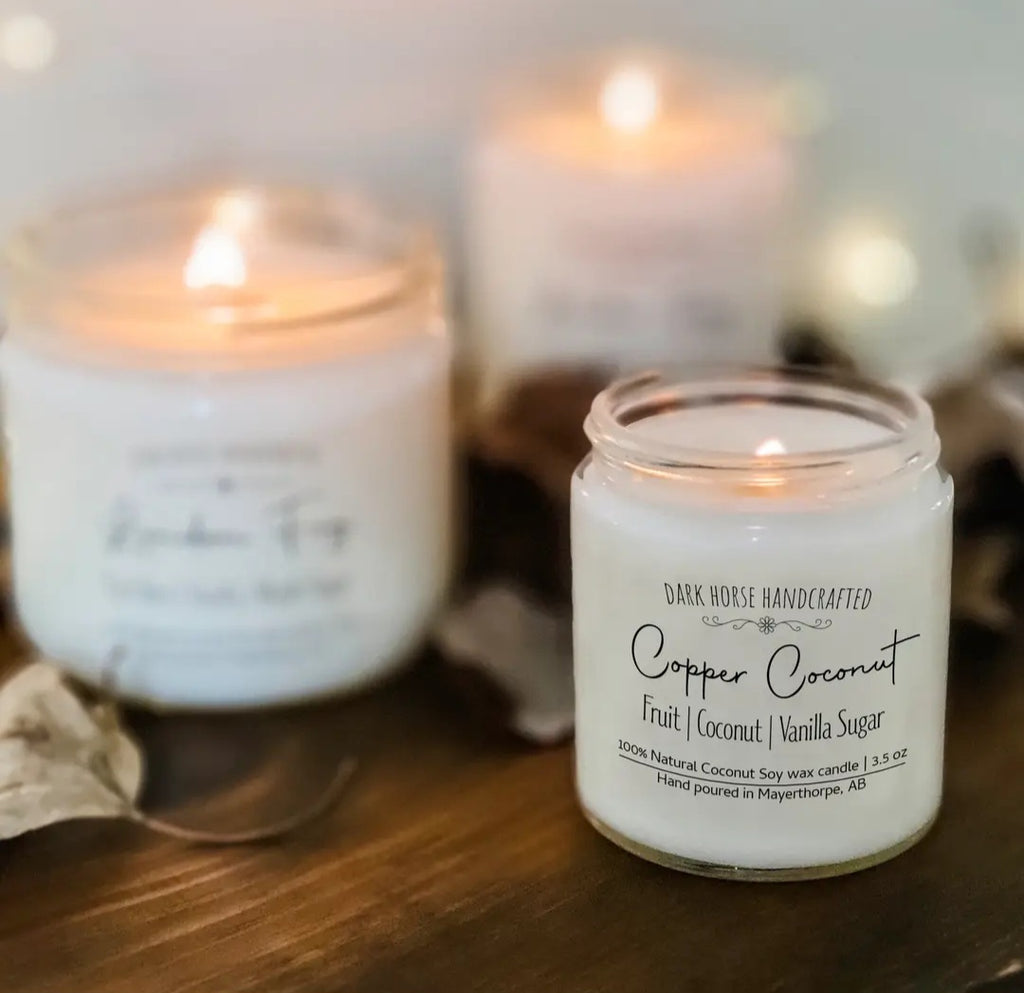 Copper Coconut - 100% Natural Coconut Soy Wax Candle: 9 oz