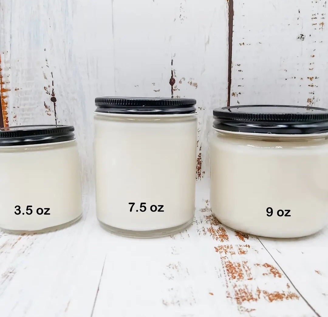 Black Raspberry Vanilla- 100% Natural Coconut Soy Wax Candle: 3.5 oz