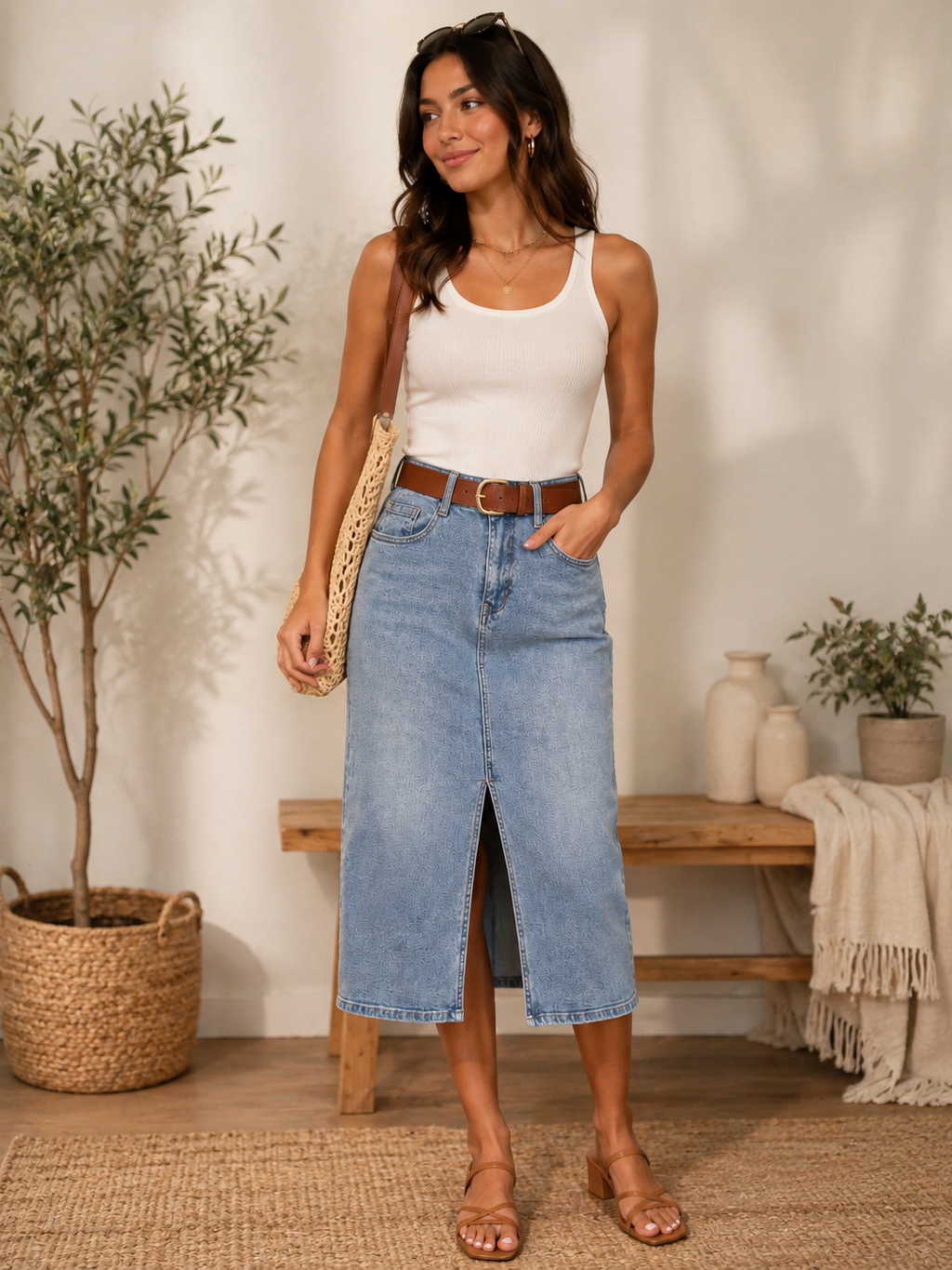 Ribkoff Jean Skirt