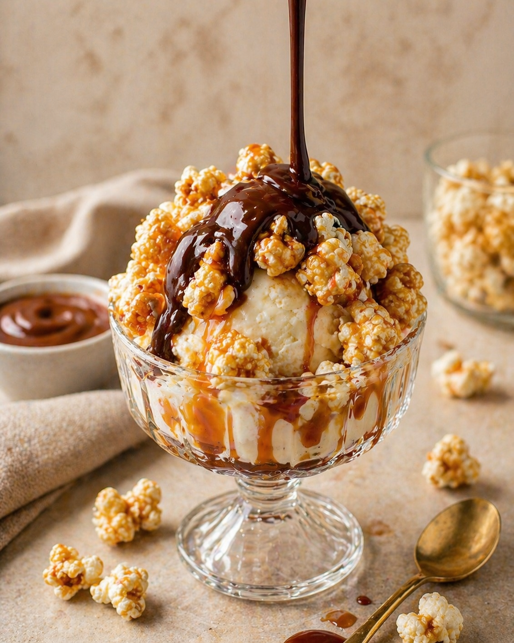 Yukon Gold Chocolate Drizzled Caramel Corn: Small