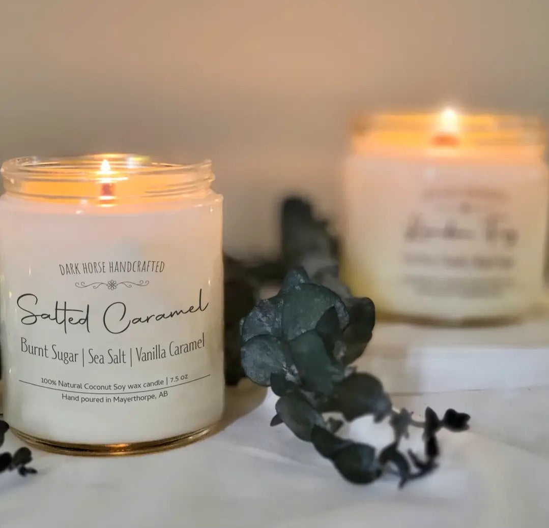 Salted Caramels - 100% Natural Coconut Soy Wax Candle: 7.5 oz