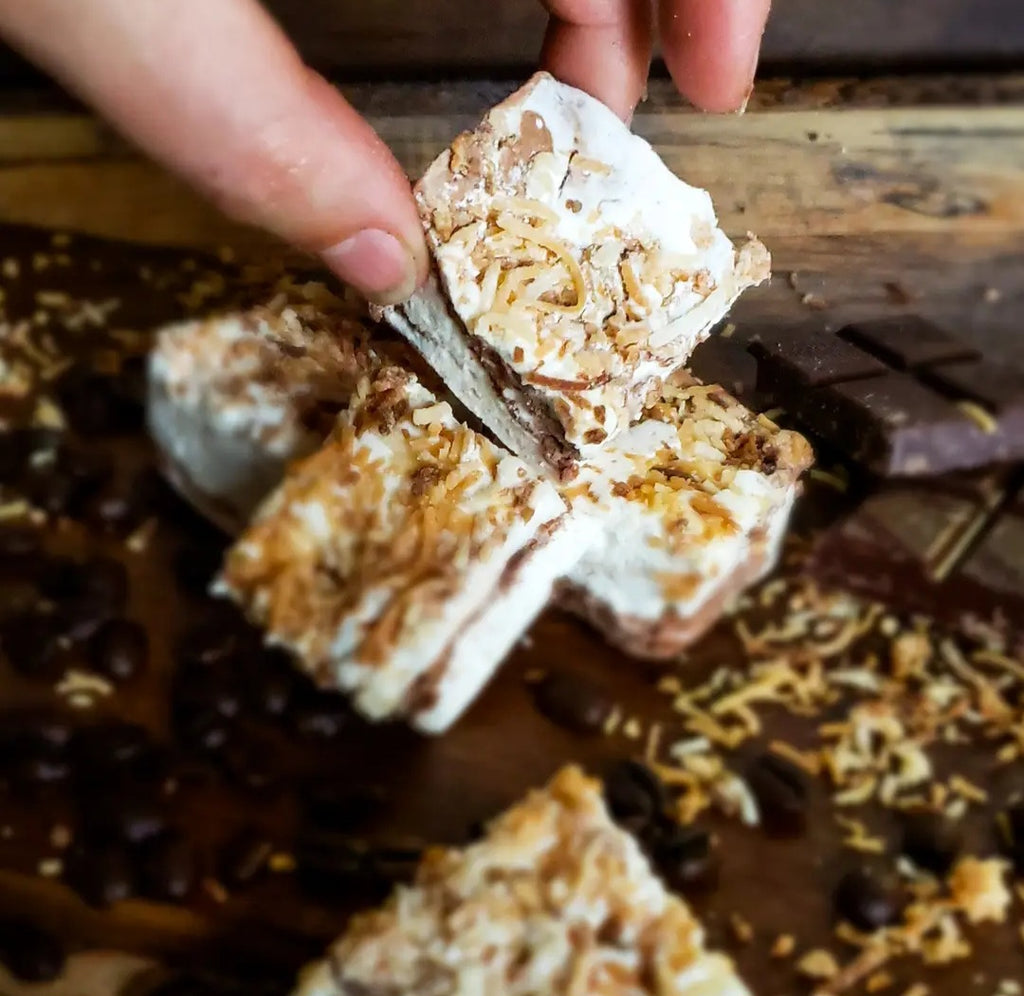 Toasted Coconut Mocha Marshmallows