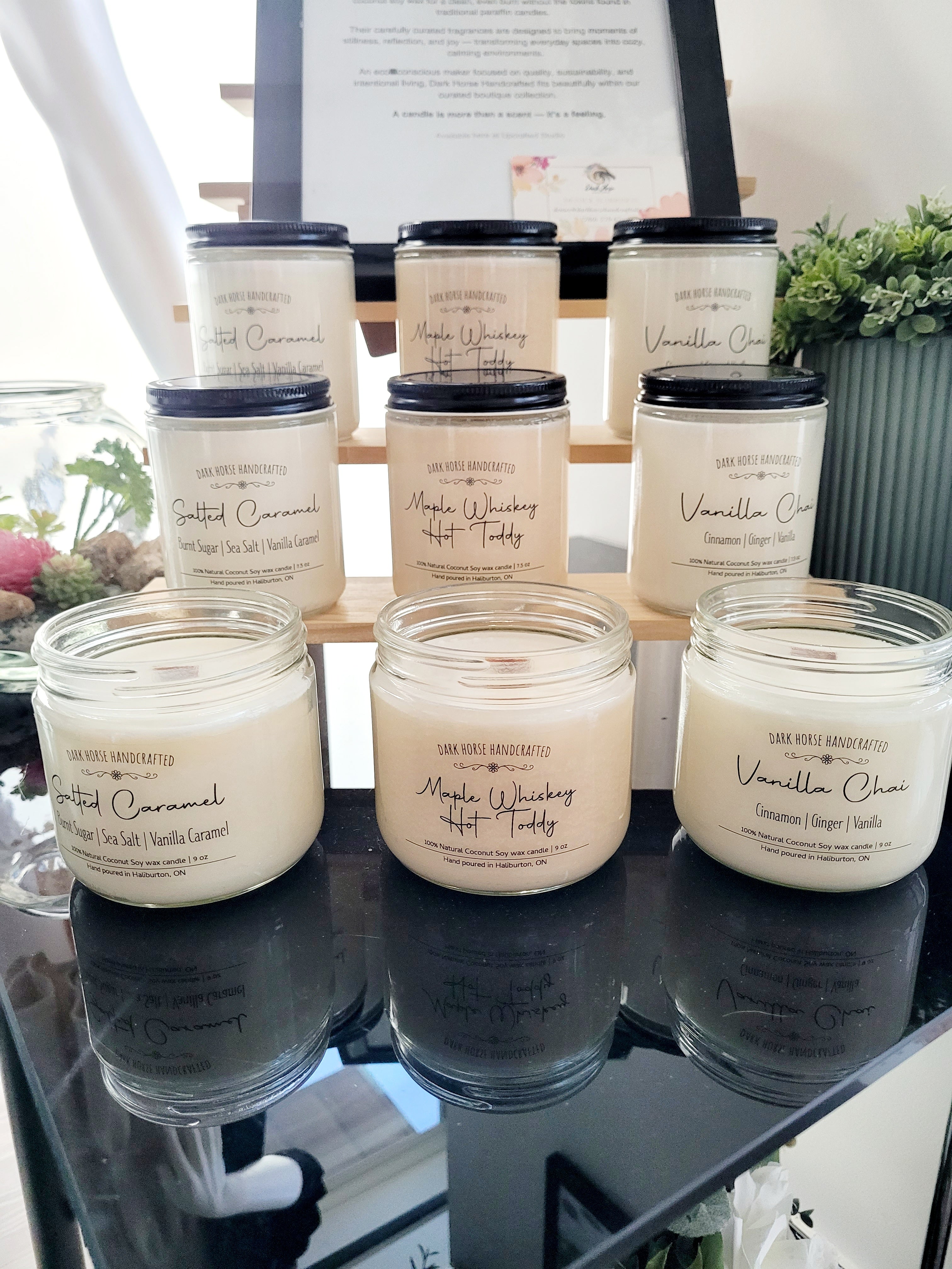 Maple Whiskey Hot Toddy- 100% Natural Coconut Soy Wax Candle: 9 oz
